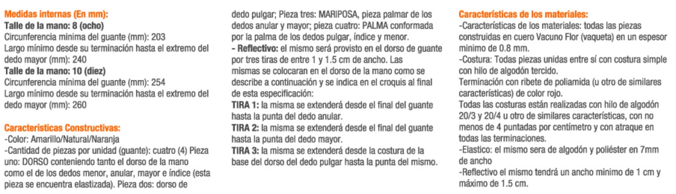CARACTERÃSTICAS VAQUETA 